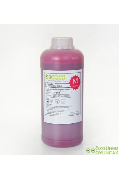 Özgüner Oyuncak Dtf Mürekkebi Magenta (kırmızı) 1000ml ürün görseli 1