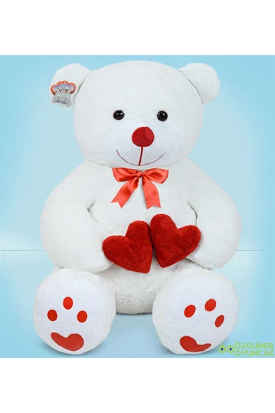Pababo 100 Cm Beyaz Bobo Peluş Ayıcık - Resim 2