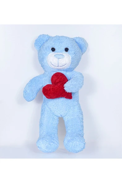Pababo 50 Cm Kalpli Peluş Sevimli Ayıcık - Resim 2