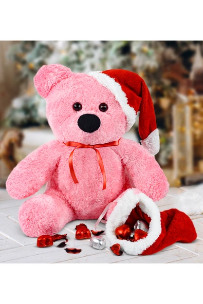 Pababo 55 cm Noel Baba Ayıcığı - Sevimli ve Neşeli Noel Hediyesi ürün görseli 1