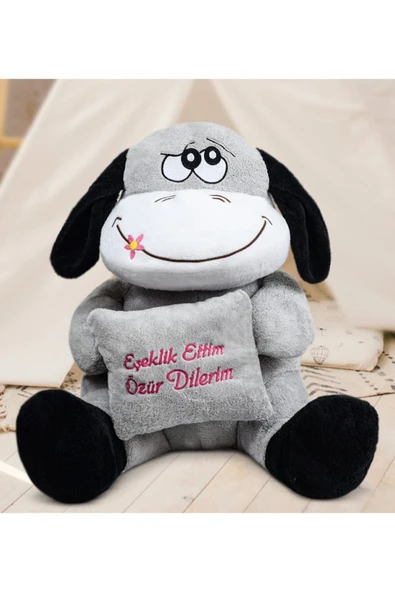 Pababo 97 Cm Eşeklik Ettim Özür Dilerim Pelüş Eşeği (100% Yerli Üretim) ürün görseli 1