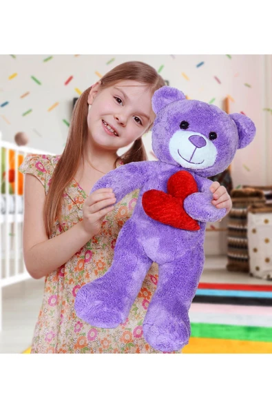 Ayıcı Oyuncak 50 Cm Kalpli Peluş Sevimli Ayıcık ürün görseli 1