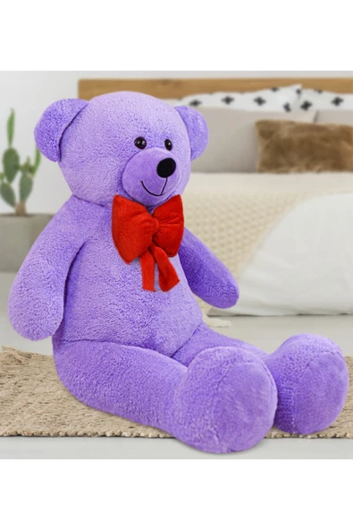 Pababo 140 cm Kırmızı Papyonlu Ayıcık - Resim 3