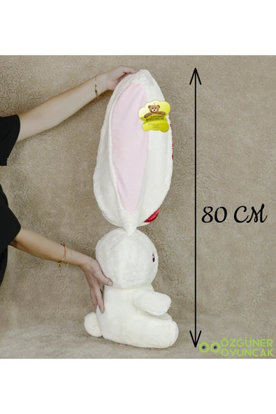 Pababo Çilek Tavşan Çantalı 80 cm - Resim 6