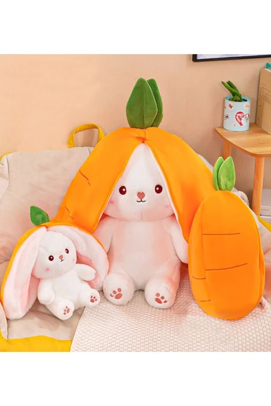 Pababo 50 Cm Havuç Çantalı Tavşan - Resim 5