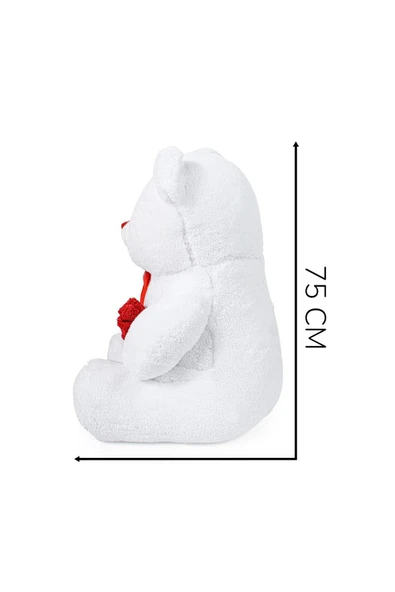 Pababo 75 Cm Elinde Gül Tutan Sevimli Ayıcık - Resim 4