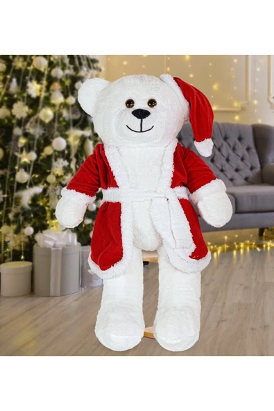 Pababo 80 Cm Noel Baba Şapkalı Ayıcık Yeni Yıl , Yılbaşı Hediyesi ürün görseli 1