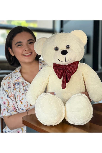 Ayıcı Oyuncak 90 cm Rengarenk Papyonlu Ayıcık (%100 YERLİ) ürün görseli 1