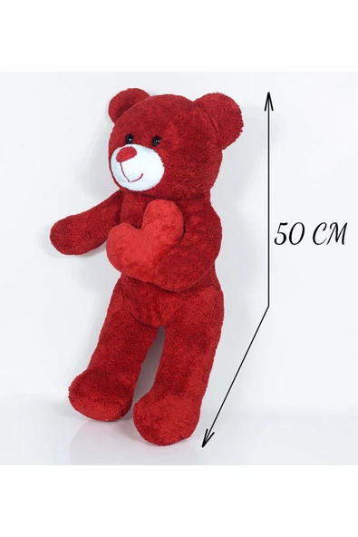 Pababo 50 Cm Kalpli Peluş Sevimli Ayıcık - Resim 3