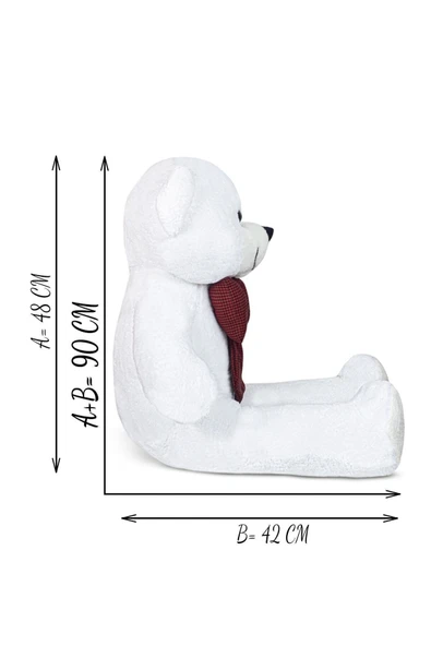 Pababo 90 Cm Papyonlu Ayıcık(%100 YERLİ) - Resim 4