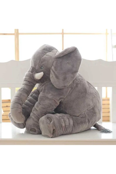 Ayıcı Oyuncak Uyku Arkadaşım Fil Peluş Fil 80cm (%100 Yerli) ürün görseli 1