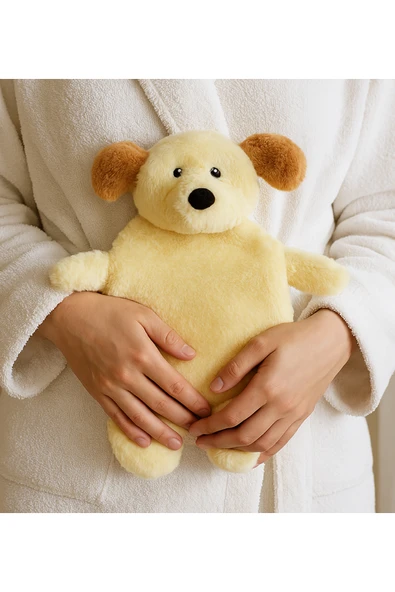 Pababo Pabtex Peluş Su Torbası Kılıfı – Köpek Şeklinde Sarılmalı Sevimli Tasarım ürün görseli 1