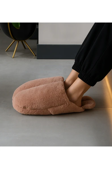 Pababo Peluş Ayak Isıtıcı Panduf– Kışlık Yumuşak Ev Pandufu ürün görseli 1