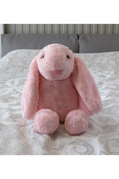 Harika Peluş Fabrikası Özgüner Uyku Arkadaşım Tavşan 45 Cm Peluş Tavşan Pembe ürün görseli 1