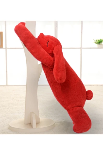 Harika Peluş Fabrikası Özgüner 100 Cm Uyku Arkadaşı Sevimli Tavşan Pembe (%100 Yerli) ürün görseli 1