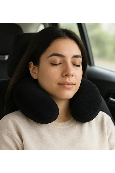 Ayıcı Oyuncak Pabtex Peluş U Tipi Boyun Yastığı Yumuşak ve Ergonomik Seyahat Konforu ürün görseli 1
