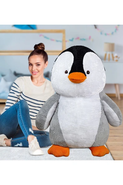 Harika Peluş Fabrikası Harika Peluş Sevimli Büyük Penguen (%100 Yerli ) ürün görseli 1