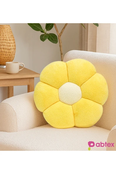 Pababo Peluş Çiçek Yastık 40 cm – Sevimli Dekoratif Çiçek Modeli 40 cm ürün görseli 1
