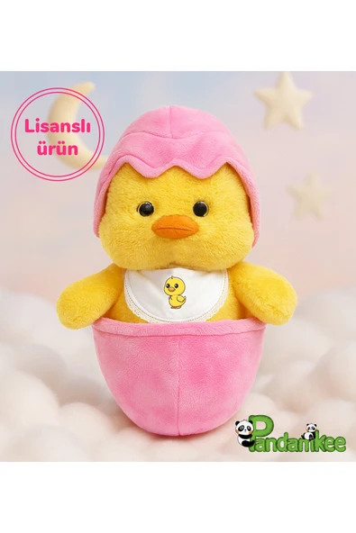 Pababo Pandamkee Yumurtadan Çıkan Civcivino Peluş – Bebeklere Ve Çocuklara Özel Çantalı Civciv ürün görseli 1