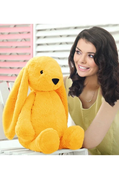 Pababo Özgüner Uyku Arkadaşım Tavşan 45 Cm Peluş Tavşan Sarı ürün görseli 1