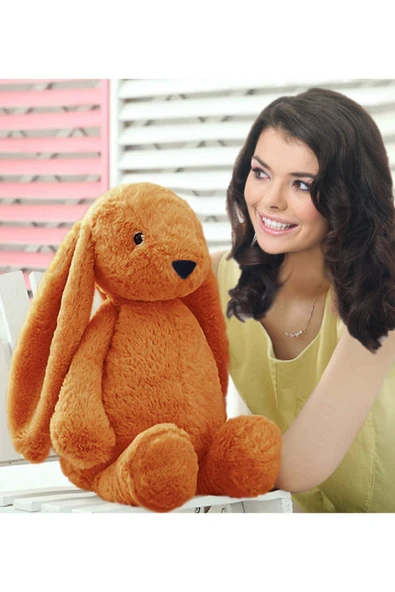 Ayıcı Oyuncak Özgüner Uyku Arkadaşım Tavşan 45 Cm Peluş Tavşan Kahvrengi ürün görseli 1