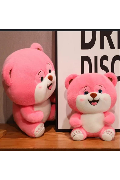Harika Peluş Fabrikası Gülümseyen Pembe Ayıcık Mani ürün görseli 1
