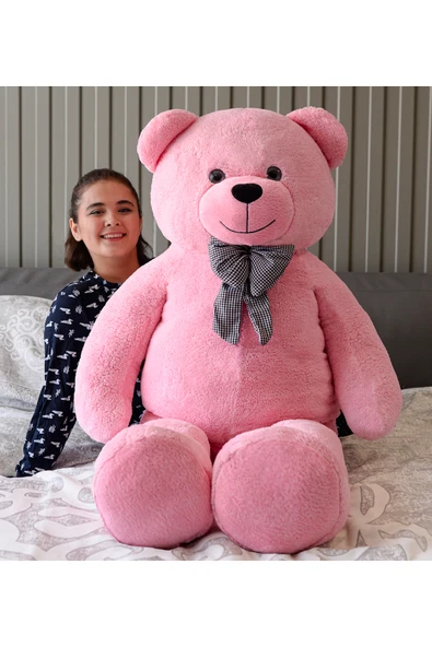 Pababo Niloşum 160 Cm Papyonlu Büyük Ayıcık (%100 Yerli) Beyaz ürün görseli 1