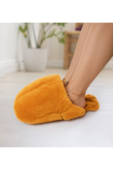 Harika Peluş Fabrikası Peluş Ayak Isıtıcı Panduf– Kışlık Yumuşak Ev Pandufu ürün görseli 1