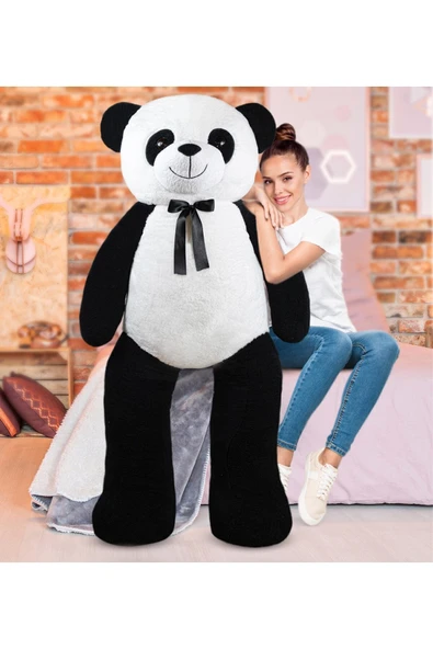 Özgüner Oyuncak Papyonlu Panda 170 Cm (%100 YERLİ) ürün görseli 1