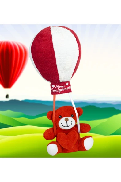 Pababo Oyuncak Uçan Balonlu Ayıcık - Resim 3