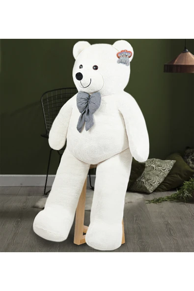 Pababo Dev 170 Büyük Peluş Ayıcık Beyaz - Resim 6