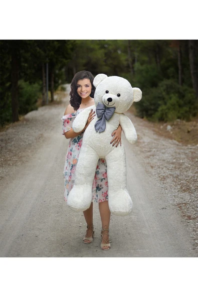 Harika Peluş Fabrikası Pabtex Oyuncak Ayıcı 140 Cm Papyonlu Oyuncak Kılıfı ( Boş Olarak Gönderilmektedir.) ürün görseli 1