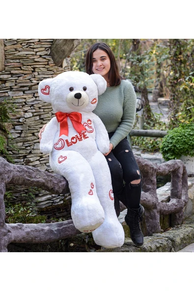 Özgüner Oyuncak Sevgililer Günü 140 Cm Baskılı Sevimli Peluş Ayıcık ürün görseli 1