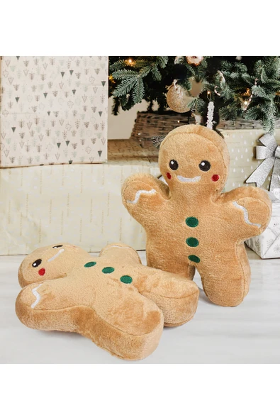 Harika Peluş Fabrikası Pabtex Peluş Kurabiye Adam Yastık - Yumuşak Ve Şirin, Çocuklar Için Ideal ürün görseli 1