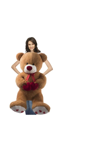 Harika Peluş Fabrikası Özgüner 100 Cm Kahve Bobo Peluş Ayıcık ürün görseli 1