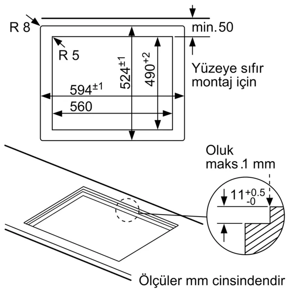 SIEMENS EP6A8HB20 TİTANIUM GRİ GAZLI OCAK - Resim 6
