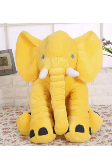 Harika Peluş Fabrikası Uyku Arkadaşım Fil - 2.kalite.Büyük Yumuşak Peluş Fil 65 Cm ürün görseli 1