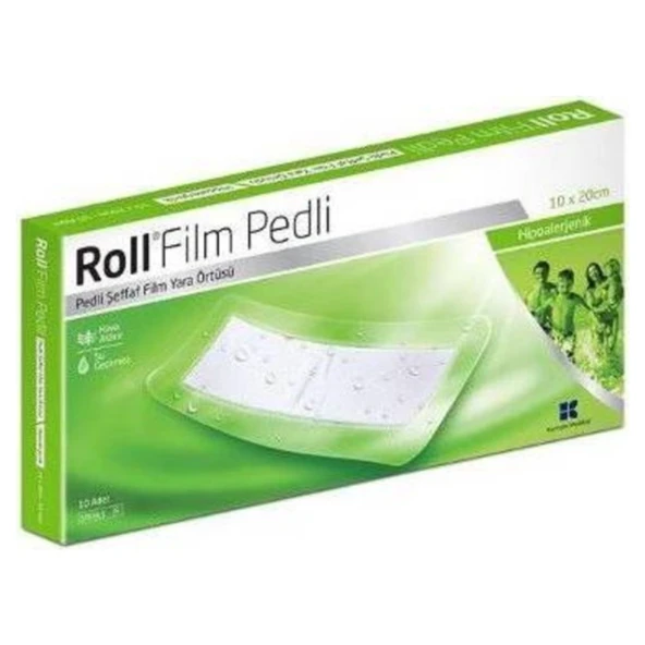 Roll Film Pedli 10X20 - Steril - Su Geçirmez - Sargı- Hipoalerjenik 1 Adet ürün görseli 1