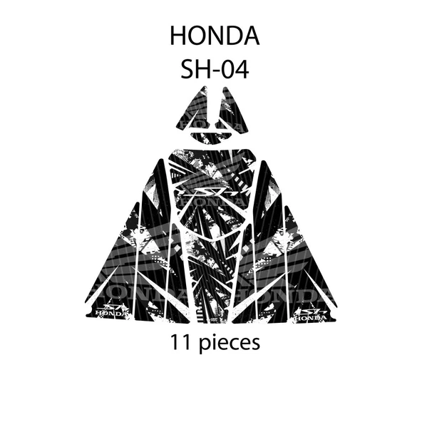 Grippatch Honda SH-125 ( 2024 ) ile Uyumlu 11 Parça Tank Pad Seti GC21-4 ürün görseli 1