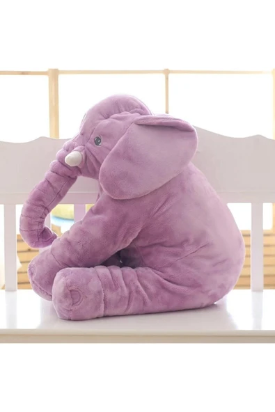 Harika Peluş Fabrikası Yumuşacık Uyku Arkadaşı Pembe Fil Tam 90 Cm Boyunda ürün görseli 1