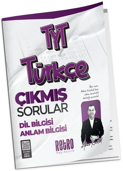 Retro YKS TYT Türkçe Çıkmış Sorular Konu Konu Çözümlü - Aker Kartal Retro Yayıncılık ürün görseli 1