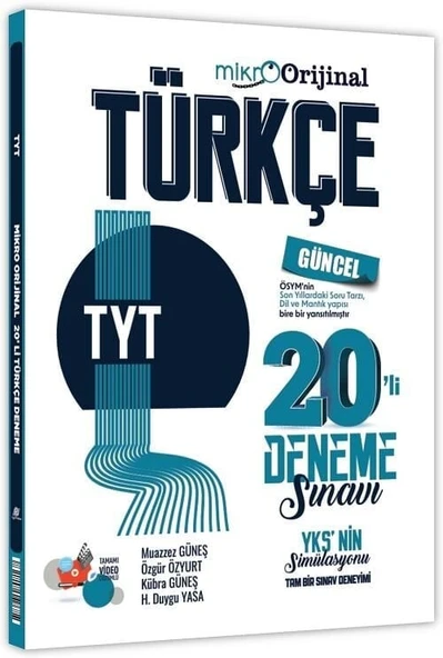 Orijinal YKS TYT Türkçe 20 li Mikro Deneme Orijinal Yayınları ürün görseli 1