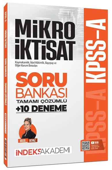 İndeks Akademi 2026 KPSS A Grubu Mikro İktisat Soru Bankası ve 10 Deneme Çözümlü - Bilge Beyaz İndeks Akademi Yayıncılık ürün görseli 1