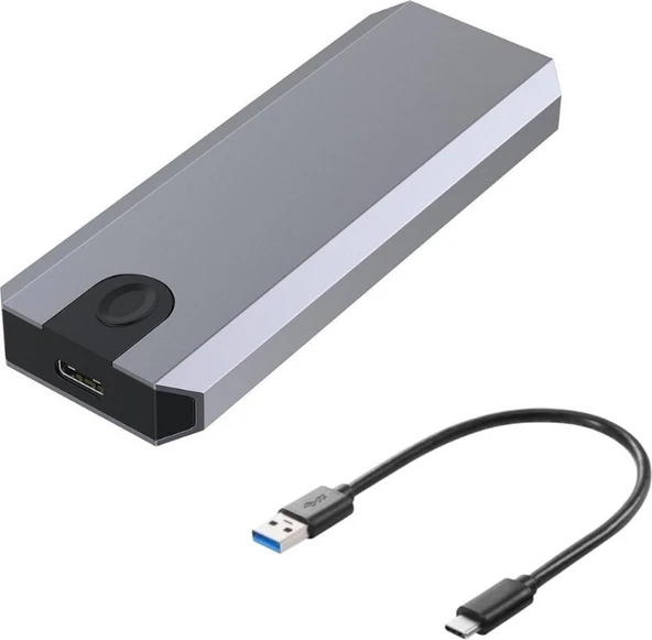 USB 3.1 Type-C To Pcıe Express Nvme SSD M.2 M-Key M&b-Key Hard Disk Kutusu ürün görseli 1