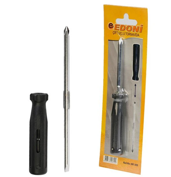 Edoni Edt890 Çift Uçlu Tornavida Yıldız+Düz Değişken Uçlu 15 cm ürün görseli 1
