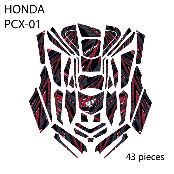 Grippatch HONDA PCX-125 (2025) ile Uyumlu 43 Parça Tank Pad Seti GC40-K-S ürün görseli 1