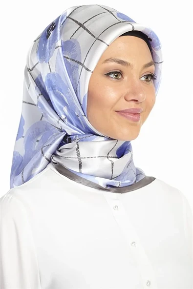 Twill İpek Eşarp -(Nostalji Twill)-8144D - Resim 5