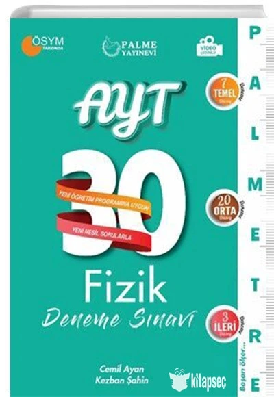 Palme Ayt Fizik 30 Deneme Sinavi ürün görseli 1