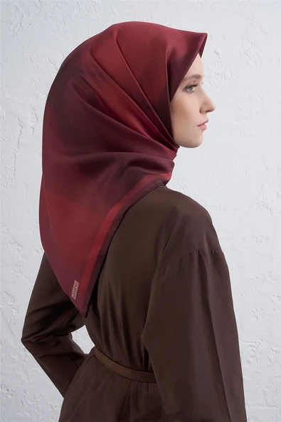 Twill İpek Eşarp -2025/2026 -9402D - Resim 3