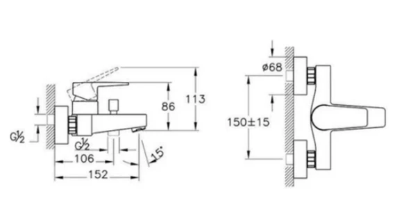 Artema Flow Square Banyo Bataryası A43063 - Resim 2
